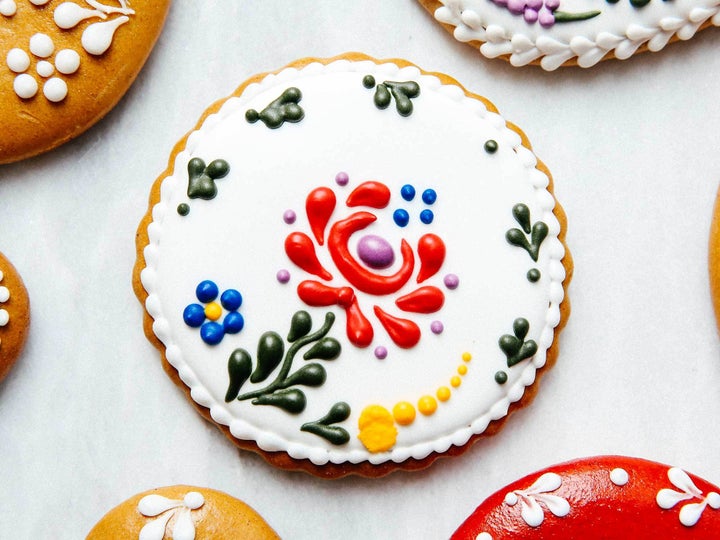 <p><em>Mezossegi</em>, the traditional Hungarian floral print, is also a popular design on folk dresses.</p>