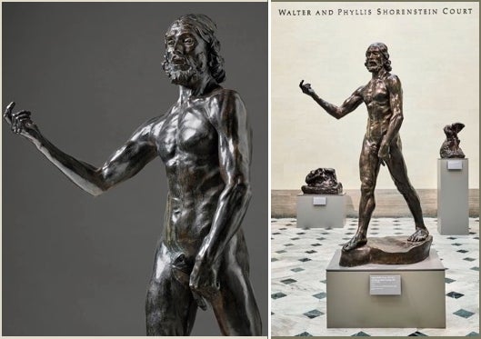 <em>St. John the Baptist Preaching </em>1880 (cast ca. 1914). Bronze, 79 1/2 x 51 5/8 x 38 5/8 in. Gift of Alma de Brettevill