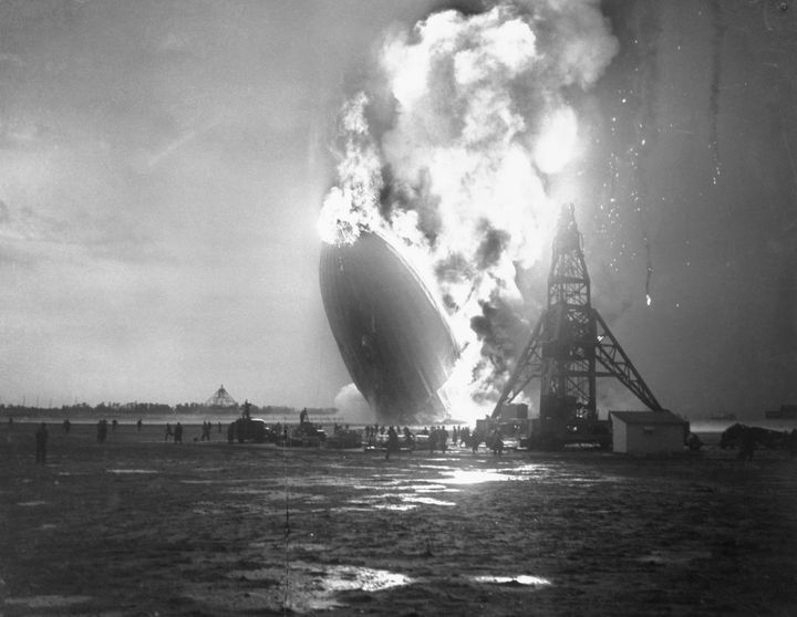 The Hindenburg disaster occurred on May 6, 1937, seen here in this original photo. The event was chronicled in a Hollywood film. Hydrogen's image is tarred by the incident
