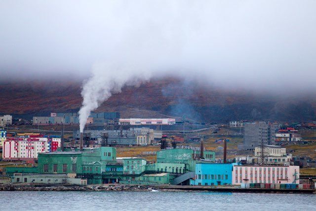 The Arctic port town of Pevek on Russia’s northeast coast was established as a modern settlement to support the expanding Northern Sea Route after World War I.