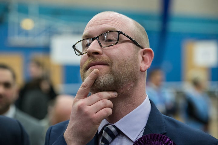 UKIP leader Paul Nuttall, defeated candidate in Stoke-on-Trent Central