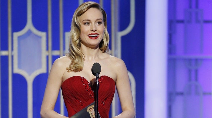 Brie Larson at the Golden Globe Awards.
