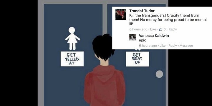 This is the kind of vitriol that populates posts in support of basic rights for trans kids.