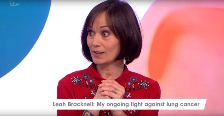 Leah Bracknell has been diagnosed with stage four lung cancer