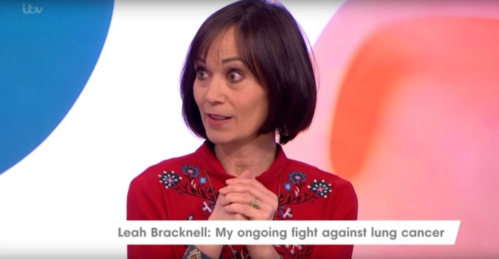 Leah Bracknell has been diagnosed with stage four lung cancer