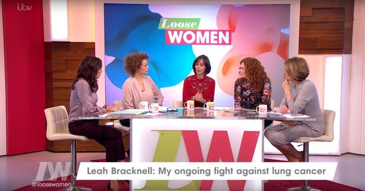Leah appeared on Friday's 'Loose Women'