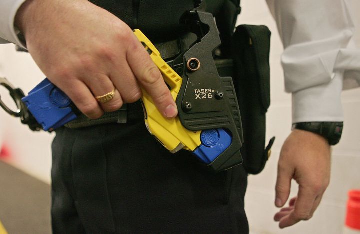 The man was 'in possession of a folding cane' when he was Tasered