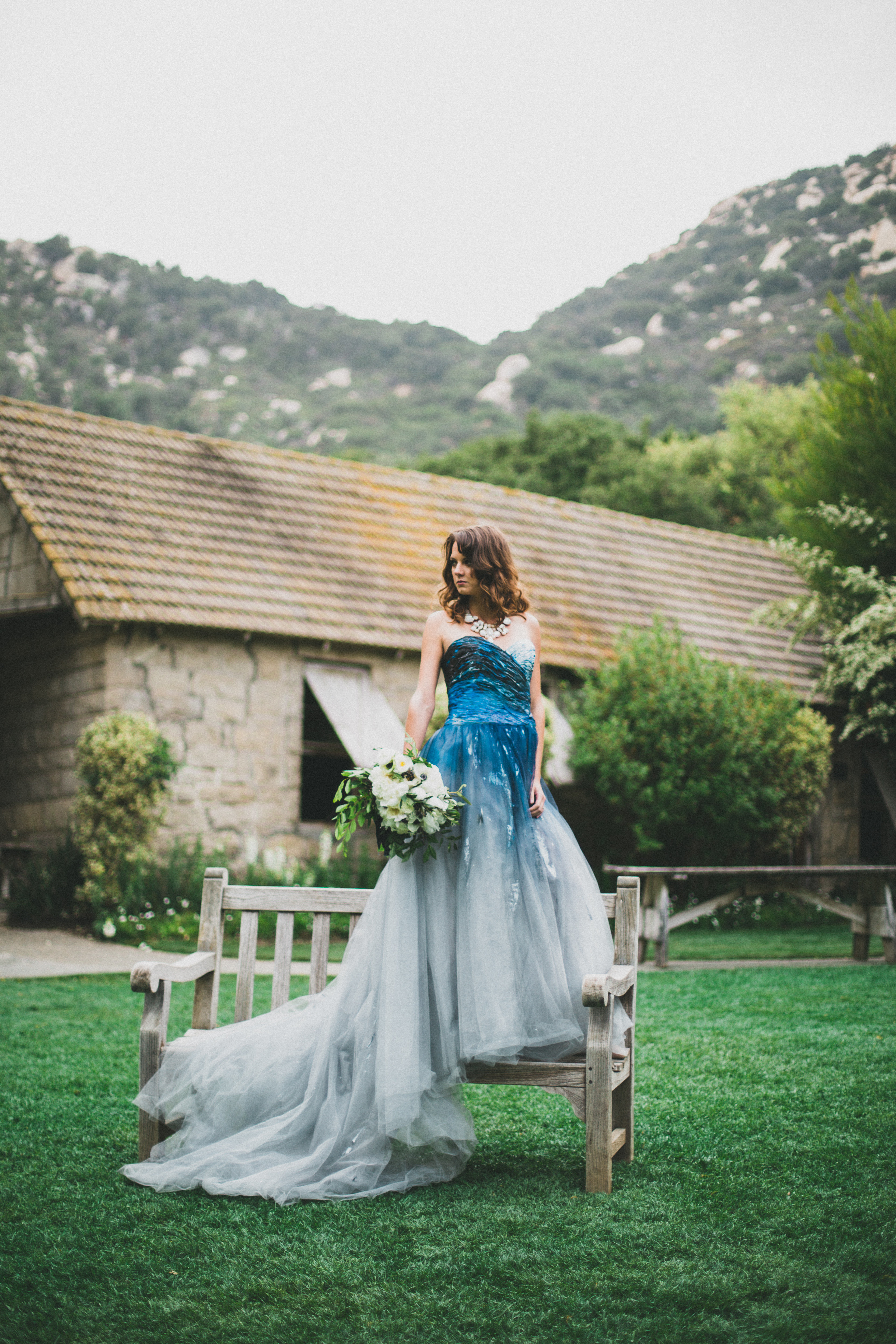 ombre wedding dress