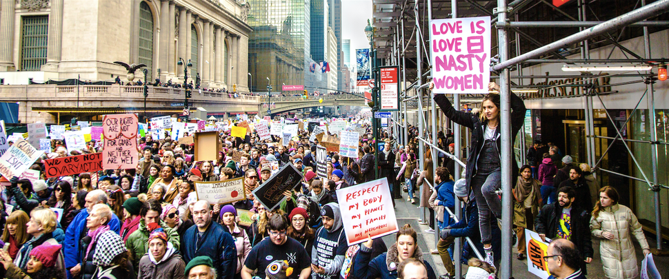Women's March, NYC, Jan. 21. 