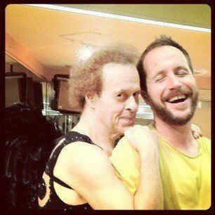 Taberski and Richard Simmons at the now-closed Slimmons Studio.
