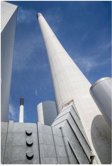 The BIO4 unit of the Amargervaerket power plant in Copenhagen, which is to be converted from coal to wood chips by 2020. 