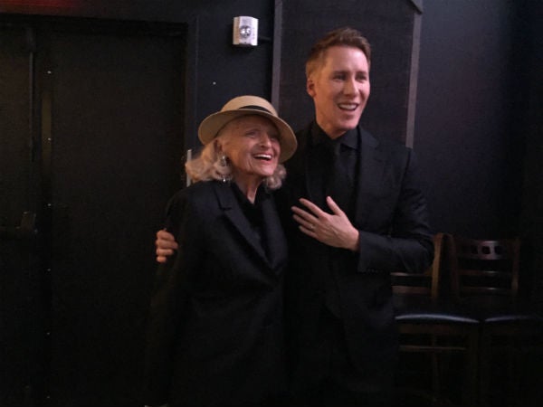 <p>LGBTQ activist Edie Windsor and screenwriter Dustin Lance Black</p>