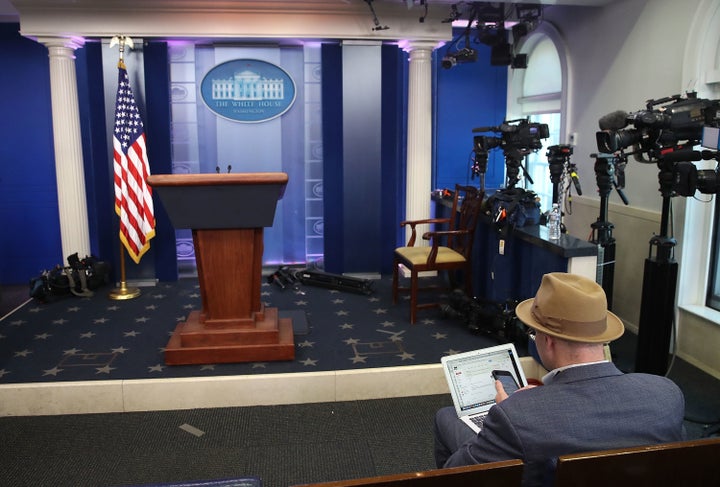 Journalists from news organizations including The New York Times, CNN and The Huffington Post were excluded from Friday's clo