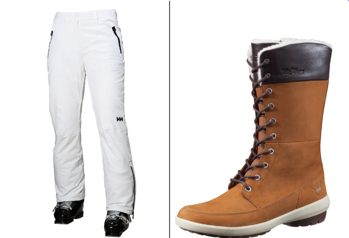 <p>Left: Arosa Pants | Right: Louise Boots</p>