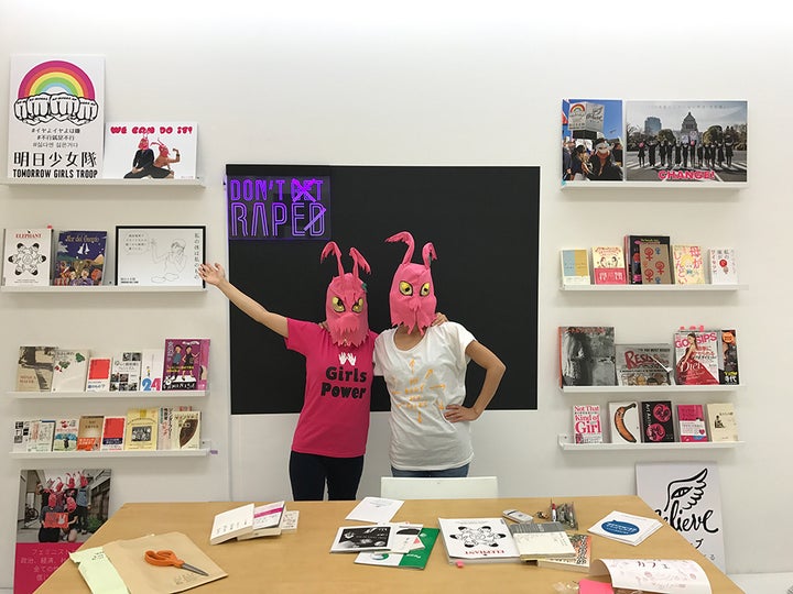 <p>Tomorrow Girls Troop, <em>Girl Power Café</em>, 2017. Installation view, <em>Socially Engaged Art,</em> 3331 Arts Chiyoda, Tokyo, 2017. Photo: Tomorrow Girls Troop.</p>