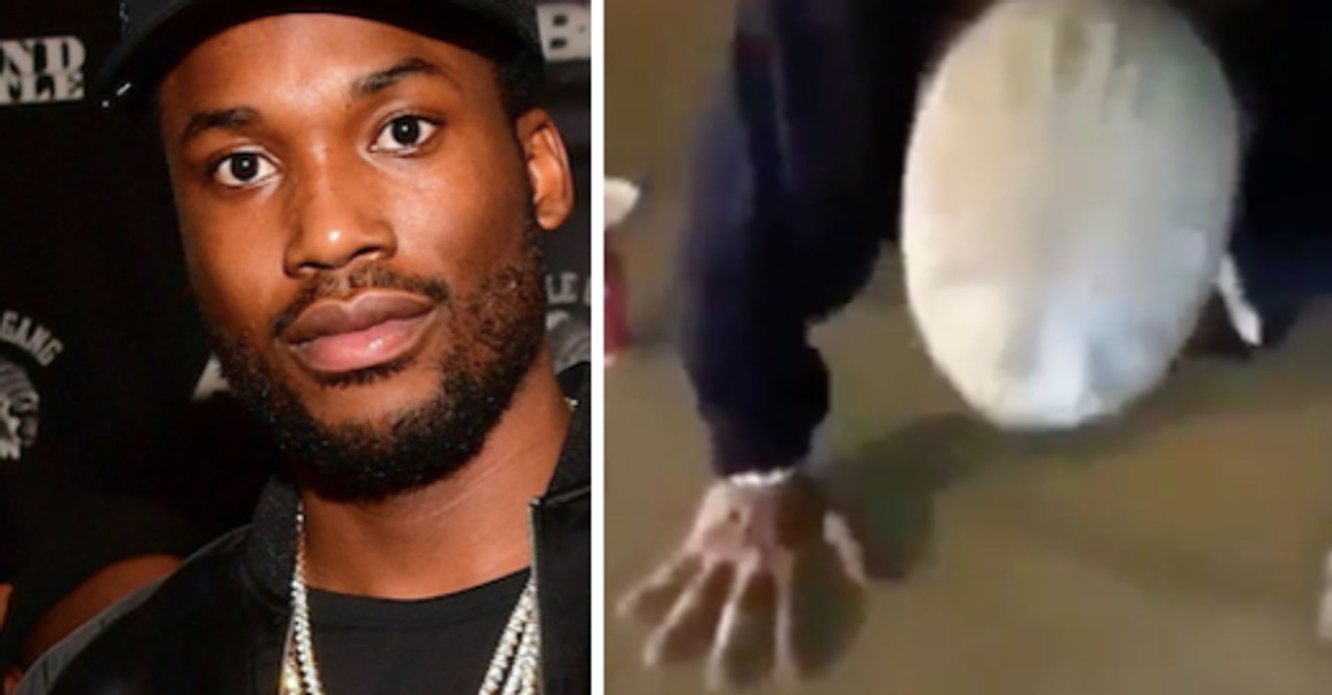 Infuriating Video Shows Meek Mill Making Homeless Man Do Pushups For ...