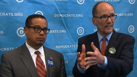 <p><em>Keith Ellison and Tom Perez</em></p>