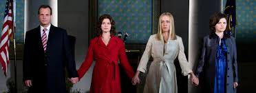 Paxton in<em> Big Love</em> with Jeanne Tripplehorn, Chloe Sevigny and Ginnifer Goodwin.