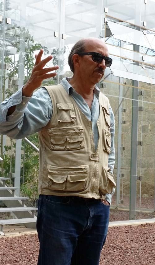 Dr. Alejandro de Avila Blomberg in the Jardin Etnobotanico de Oaxaca