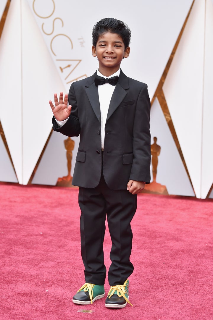 Sunny Pawar attends the 89th Annual Academy Awards.