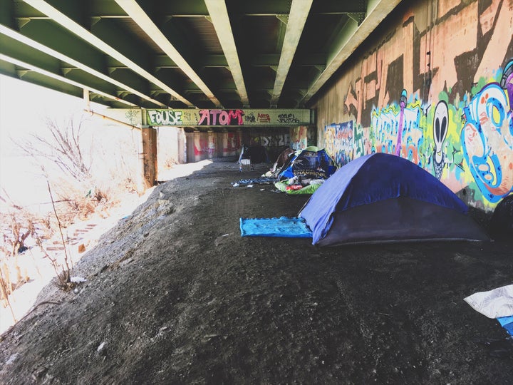 <p>As we walk closer we found their tents</p>