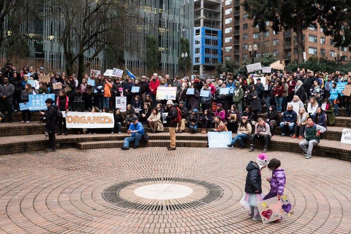 <p>No Ban, No Wall Rally Portland, Oregon 1/30/17 </p>