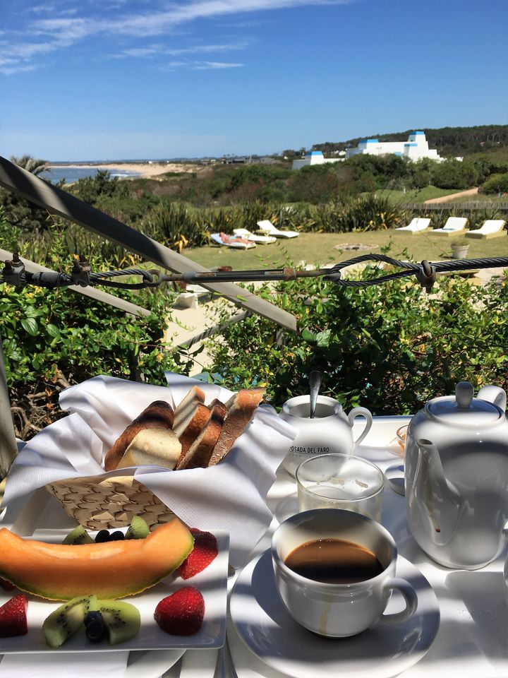 <p>A most relaxing breakfast at Posada del Faro</p>