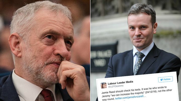 Jeremy Corbyn's media team have been criticised for hitting out at former Labour MP Jamie Reed