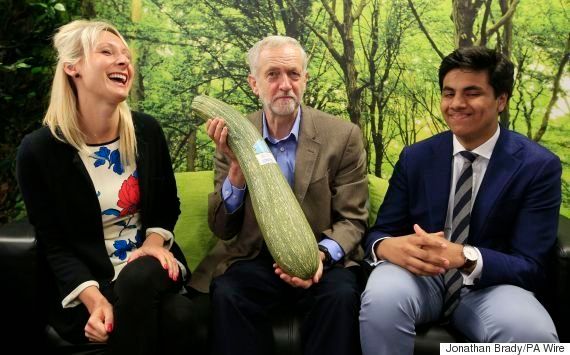 Corbyn, his beard and a vegetable