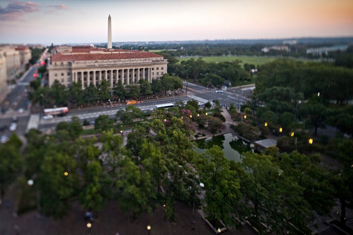 Pershing Park on Pennsylvania Avenue, Washington, DC, 2012 - Photograph © Allen Russ.