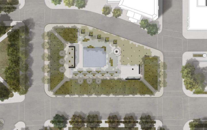 “Pool and Plaza” design concept.