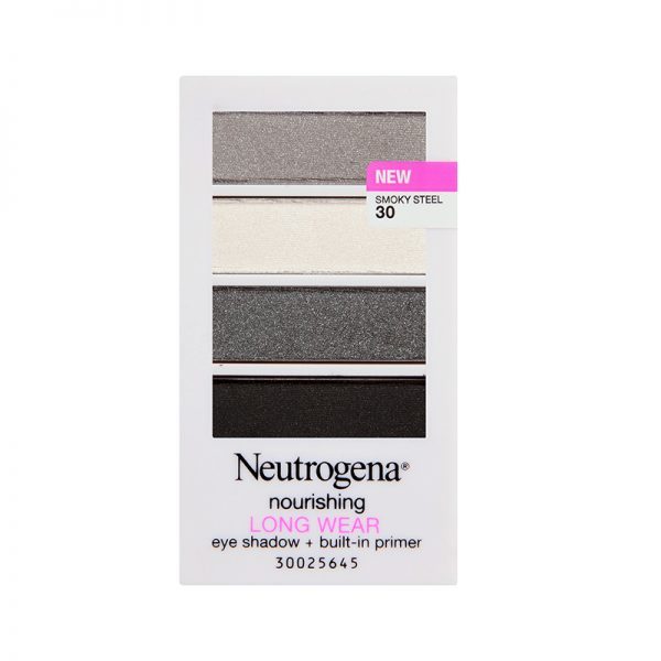 Nourishing Longwear Eye Shadow + Built-In Primer in Smoky Steel, Neutrogena $9