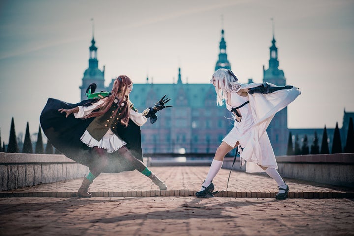 Sørine as Four (left) and Carina as Zero (right) from Drakengard 3.