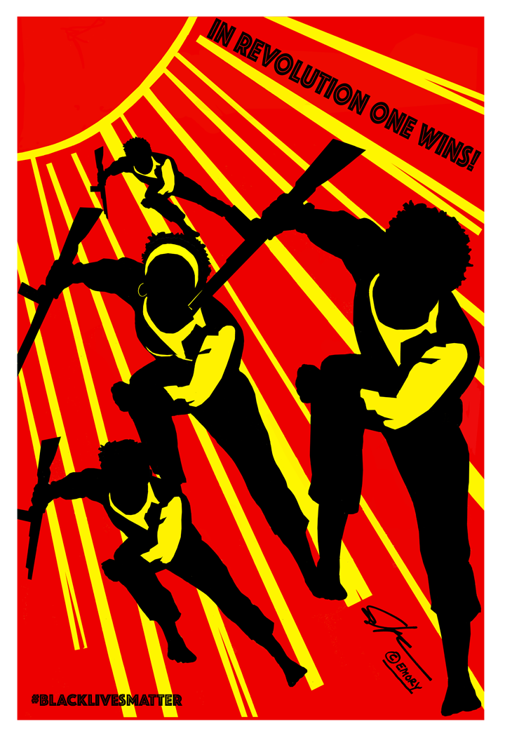 Artwork by <a href="https://en.wikipedia.org/wiki/Emory_Douglas" target="_blank" role="link" rel="nofollow" class=" js-entry-link cet-external-link" data-vars-item-name="Emory Douglas" data-vars-item-type="text" data-vars-unit-name="58b592d1e4b060480e0bf63d" data-vars-unit-type="buzz_body" data-vars-target-content-id="https://en.wikipedia.org/wiki/Emory_Douglas" data-vars-target-content-type="url" data-vars-type="web_external_link" data-vars-subunit-name="article_body" data-vars-subunit-type="component" data-vars-position-in-subunit="2">Emory Douglas</a>