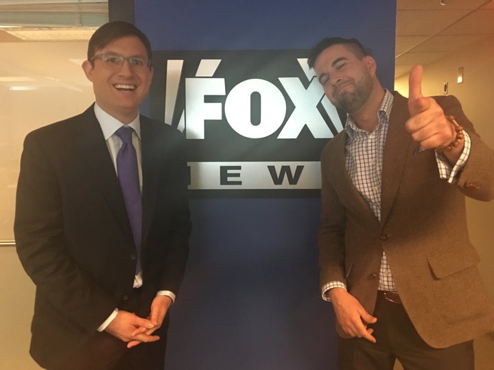 Paustenbach and Pablo at the Fox News bureau on Capitol Hill in Washington, D.C.