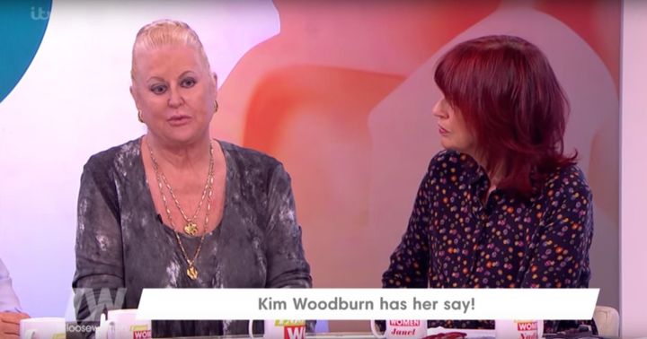 Kim Woodburn opened up about her childhood on 'Loose Women'
