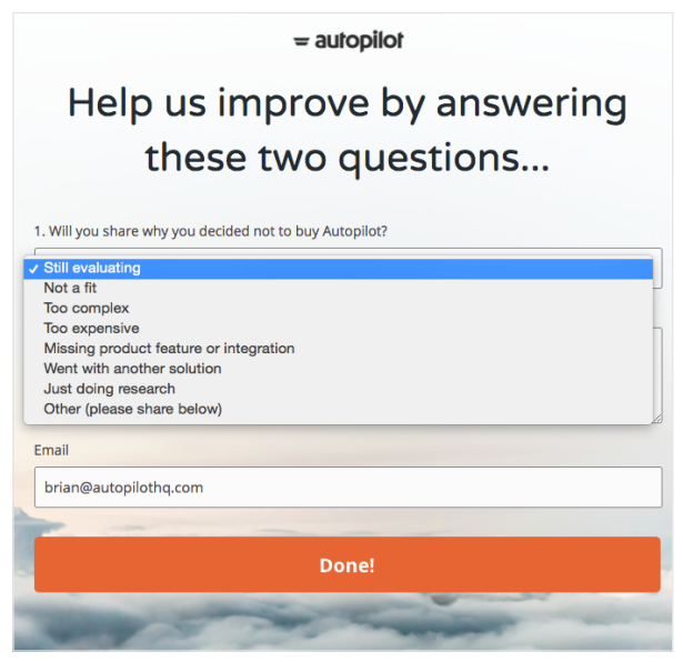 Autopilot survey 