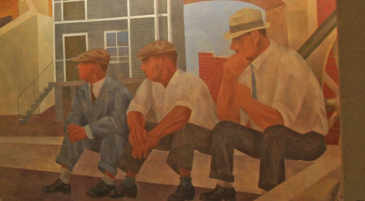 <em>Unemployment</em> by Ben Shahn (detail from a mural)
