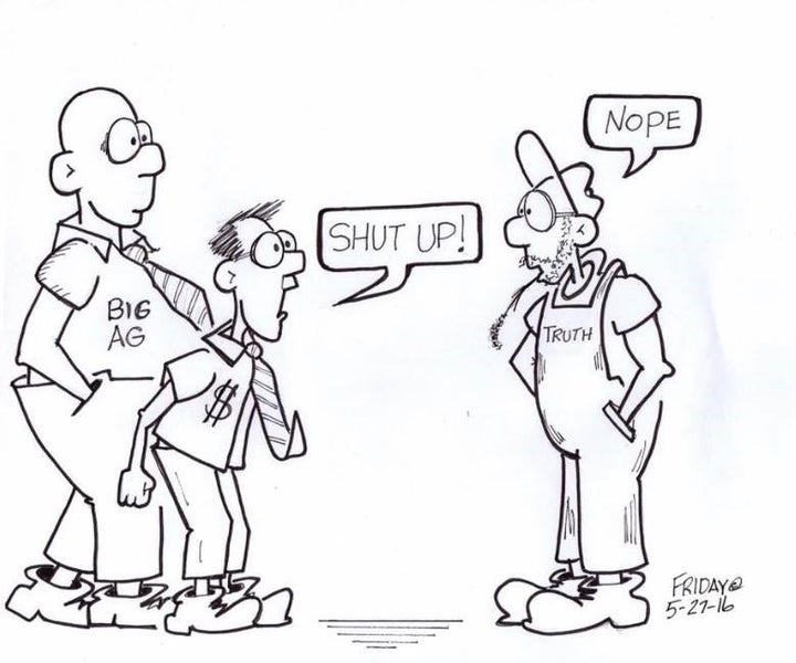 <p>Gillam used this image to highlight her experience as an investigative journalist covering food and agriculture in the U.S.</p>