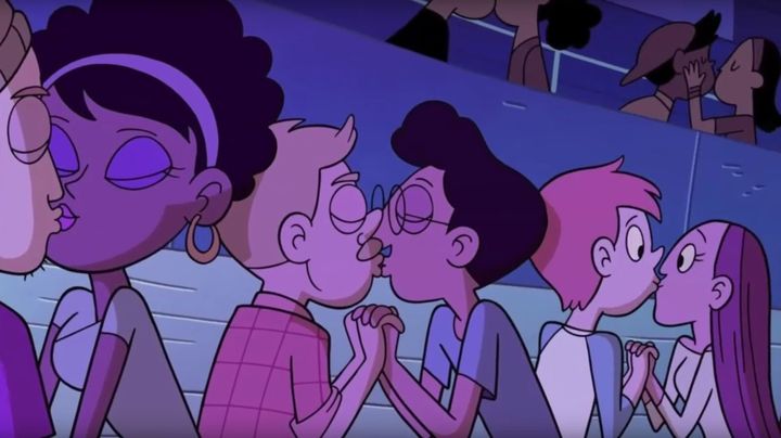 The first gay kiss in a Disney cartoon has also aired on 'Star vs The Forces Of Evil'