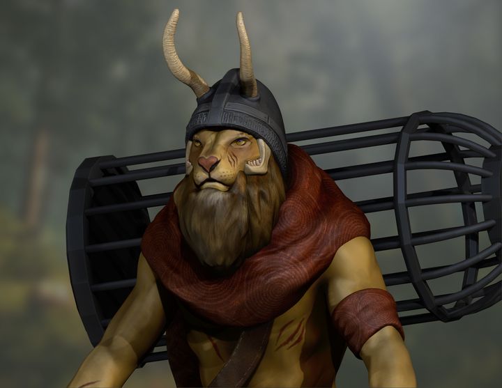 Lion Man created within his BFA in Interactive Game Design at SCAD