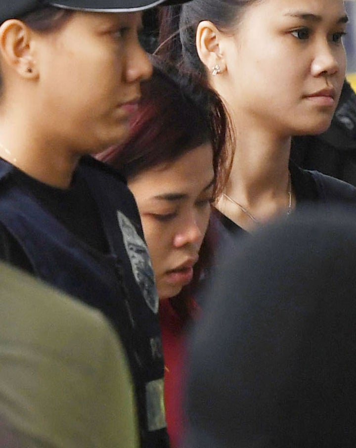 Indonesian Siti Aisyah arrives at a court in the suburbs of Kuala Lumpur, Malaysia, in this photo taken by Kyodo on March 1, 2017.