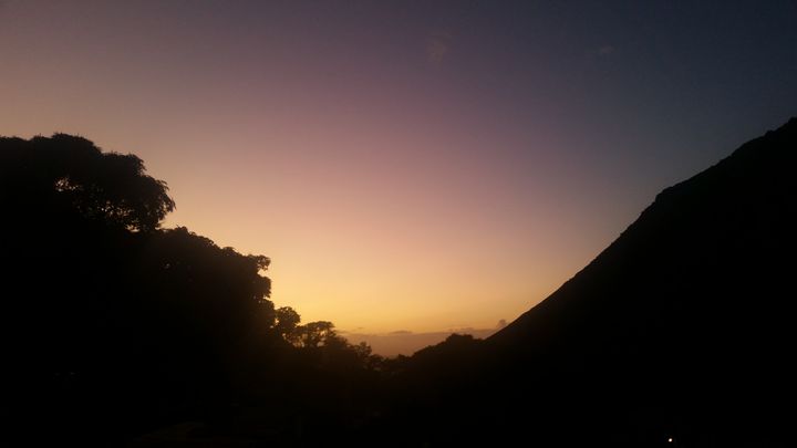 Jamestown - the valley at sunset.