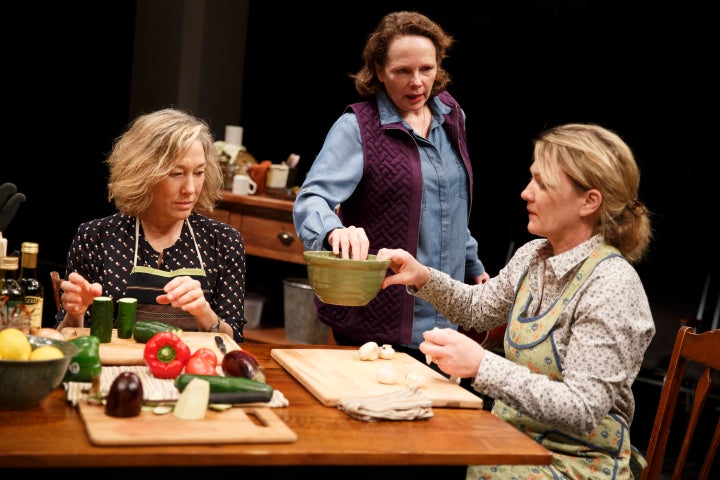 <p>Meg Gibson, Maryann Plunkett and Lynn Hawley in The Gabriels</p>