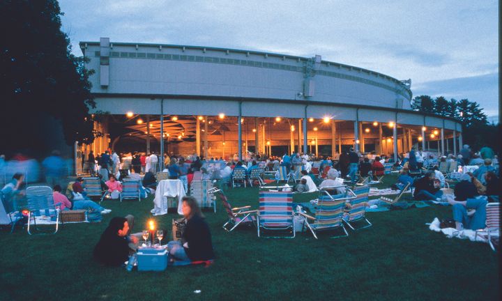 Tanglewood at dusk