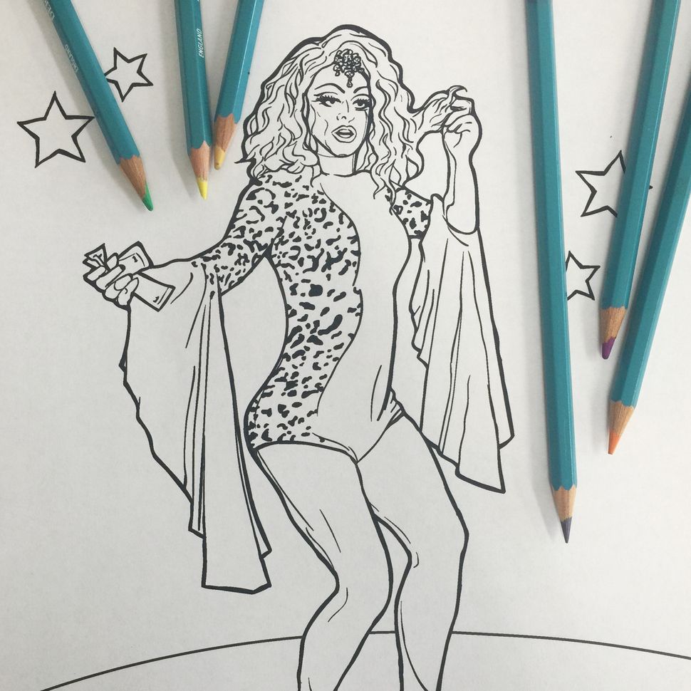 your new favorite adult coloring book honors the drag kings and queens