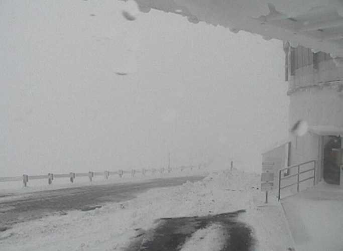 A still taken from from Hawaii's Mauna Kea Weather Centers' UKIRT web camera on Wednesday at 12:05 p.m.