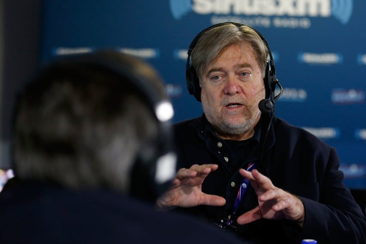 On his Breitbart News radio show, Stephen Bannon repeatedly used The Camp of the Saints as a metaphor for migrants and refugees.