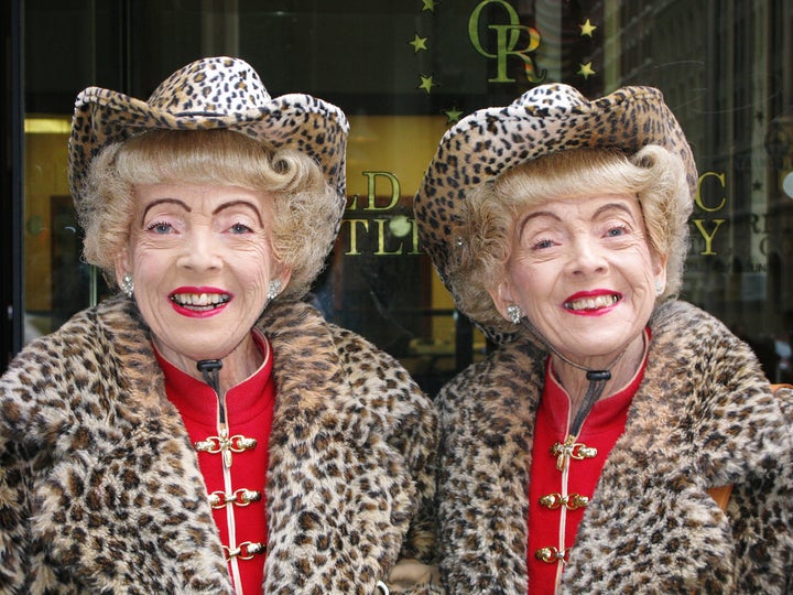 <p>Marian and Vivian Brown in their later years </p>
