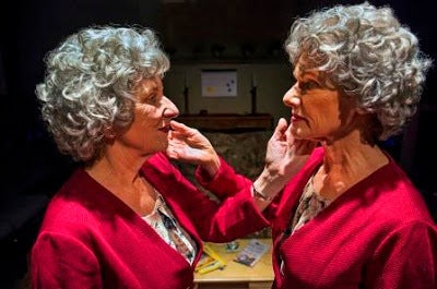 <p>Inez (Anne Hallinan) and Jessie (Tamar Cohn) are identical twins with a secret in <strong><em>Years in the Hundreds</em></strong> </p>